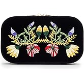 WOLF Zoe Travel Zip Case, Indigo - Three Ring Rolls, Medium Compartment with Cover, Two Small Compartments & Mirror - Anti-Tarnish LusterLoc Lining