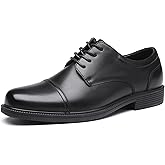 DECARSDZ Mens Classic Formal Oxford Lace-up Patent Leather Tuxedo Wedding Business Dress Shoes