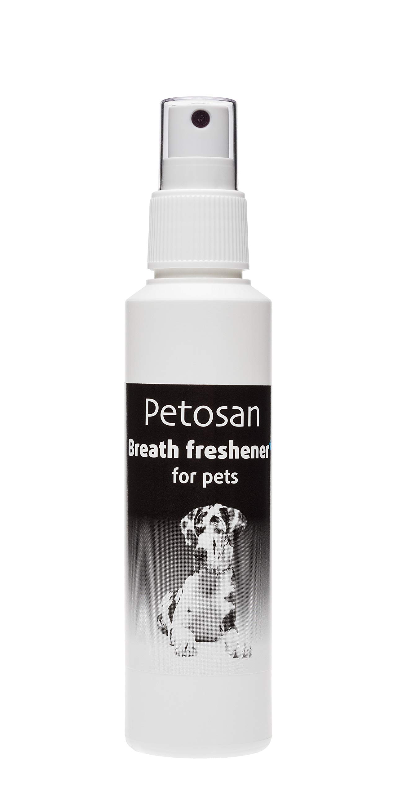 Petosan Breath Freshener Spray for Pets - Dental Care for Dogs - Eliminates Bad Breath, Prevents Plaque Build-Up, Easy to Use, 100ml Bottle