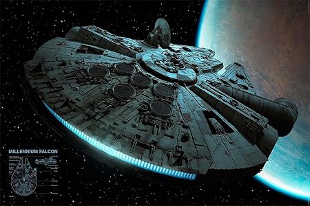 Star Wars Poster Millennium Falcon Merchandise Amazon Fr Musique