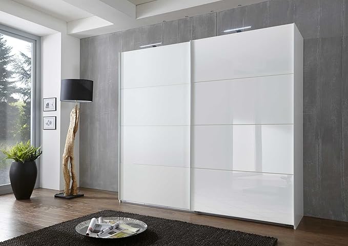 lifestyle4living Kleiderschrank, Schwebetürenkleiderschrank, Schwebetürenschrank, Schweber, Schlafzimmerschrank, Wäscheschran