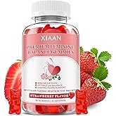 XIAAN Feminine Balance Gummies for Women, Premium Feminine Balance Gummies Support PH Balance & Vaginal Health, Vegan, Gluten-Free, Strawberry Flavor 60 Gummies