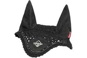 LeMieux Hobby Horse Ear Bonnet- Handmade Crochet - Super Soft - Suitable for Ages 3+ - Gift for Kids - Black