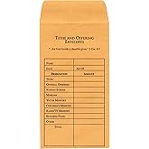 Tithe and Offering Envelope (Bill-Sized): 2 Corinthians 9:7 (KJV)