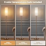 Aooshine Beige Floor Lamp 64in with Adjustable 3-Color LED Bulb Included view 3