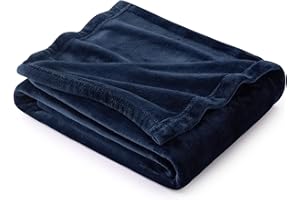 Bedsure GentleSoft Navy Blue Throw Blanket for Couch - 300GSM Soft Cozy Fleece Blankets for Home Decor Gifts, 50x60 Inches