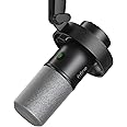 Fifine XLR/USB Podcast Microphone, PC Recording Dynamic Mic for Streaming, Studio, Vocal, Voice-Over, Instruments, Metal Card