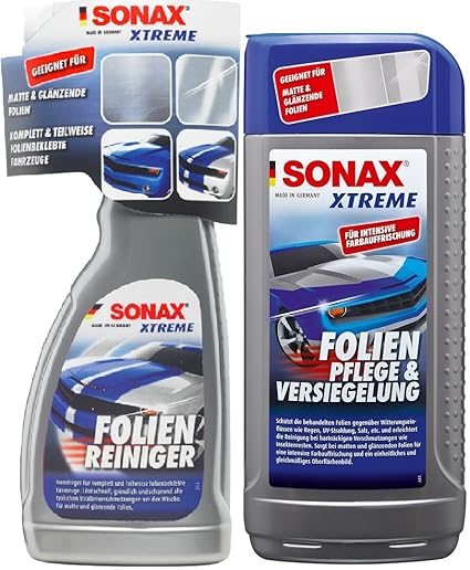 SONAX Xtreme Set Folien Reiniger 293241 + Pflege & Versiegelung 295200 je 500 ml