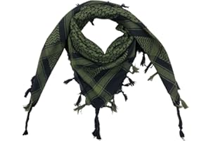 SheKaf Shemagh Scarf Men - Women/Cotton Military Keffiyeh Arafat Tactical Desert Head Wrap Valentines day gift for him & her