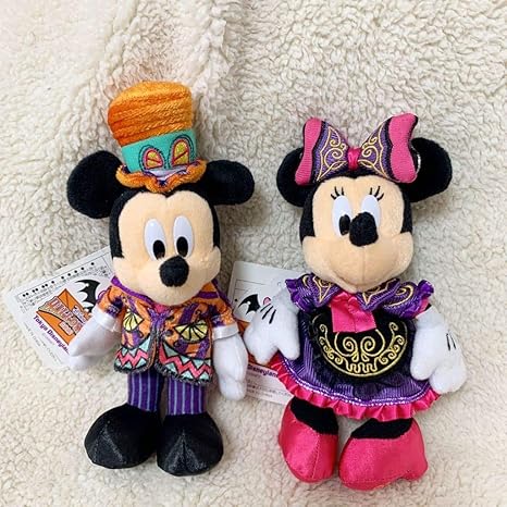 Amazon ディズニーリゾート ぬいぐるみバッジ ぬいぐるみバッチ キーホルダー ハロウィン ミッキーマウス ミニーマウス ぬいぐるみ ホビー