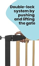 Safety 1st Simply Close Wood and Metal Baby Gate 73–80 cm No Drill view 5