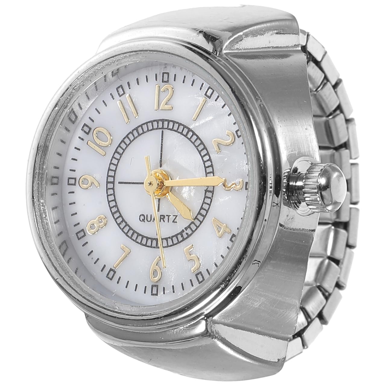 Hemobllo Digital Ring Watch for Men Women Stylish Mini Finger Watch with Clear Big Numbers Convenient Time Display Jewelry Accessory for Everyday Use and Gift