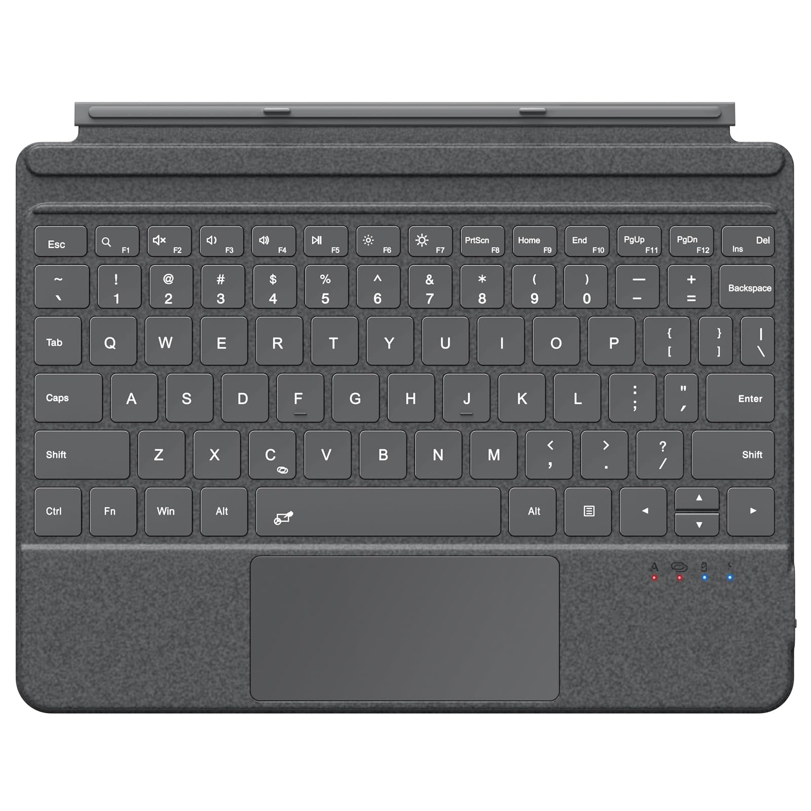 MoKo Microsoft Surface Go Type Cover, Lightweight Ultra-Slim Wireless Bluetooth Keyboard with Micro-USB Charging Cable and Built-in Rechargeable Battery for Surface Go 10 2018 Tablet - Black