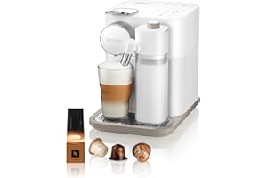Nespresso Gran Lattissima Single Serve Coffee and Espresso Machine by De’Longhi, White