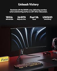 Pixio PXC348C Neo 34 inch 180Hz Refresh Rate UWQHD