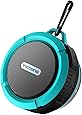VicTsing Shower Speaker, Wireless Waterproof Speaker with 5W Driver, Suction Cup, Built-in Mic, Hands-Free Speakerphone-Blue