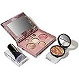 LAURA GELLER NEW YORK Baked Starter Kit: Deep - Best of the Best Full Face Palette + Baked Balance-n-Brighten Powder Foundation + Retractable Angled Kabuki Brush Set