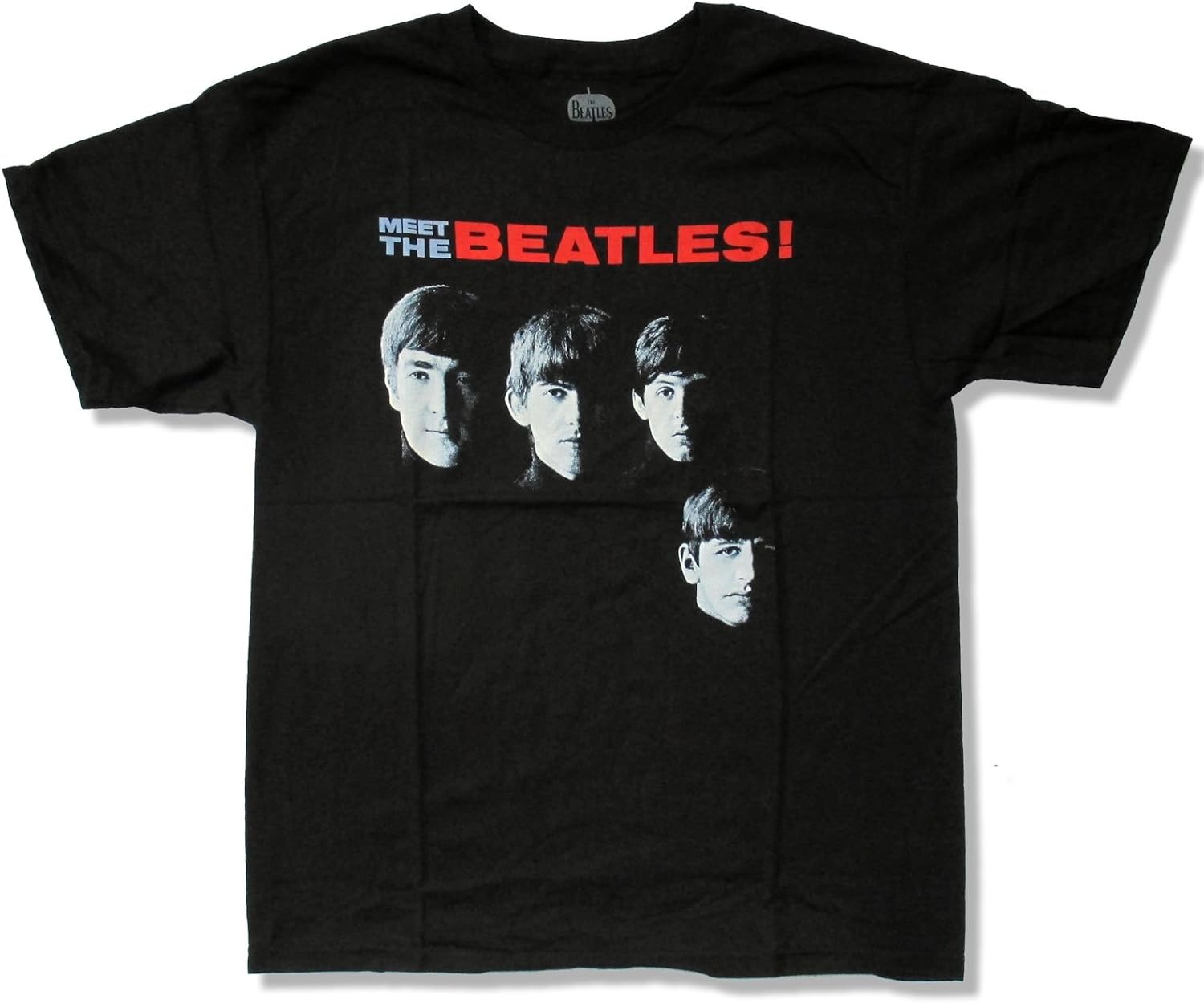 Amazon Com Apple Corps Beatles Meet The Beatles Black T Shirt