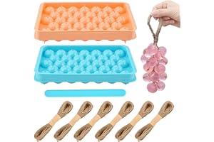 Mellisore DIY Soap Making Kit, Silicone Grape Molds, Handmade Soap Mold for Craft & Gift (Without Soap)(2 Color,Size:6.9inch)
