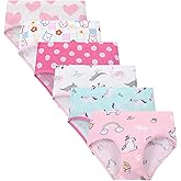 Cczmfeas Girls Kids Toddler Hipster Briefs Super Soft 100% Cotton Underwear Panties