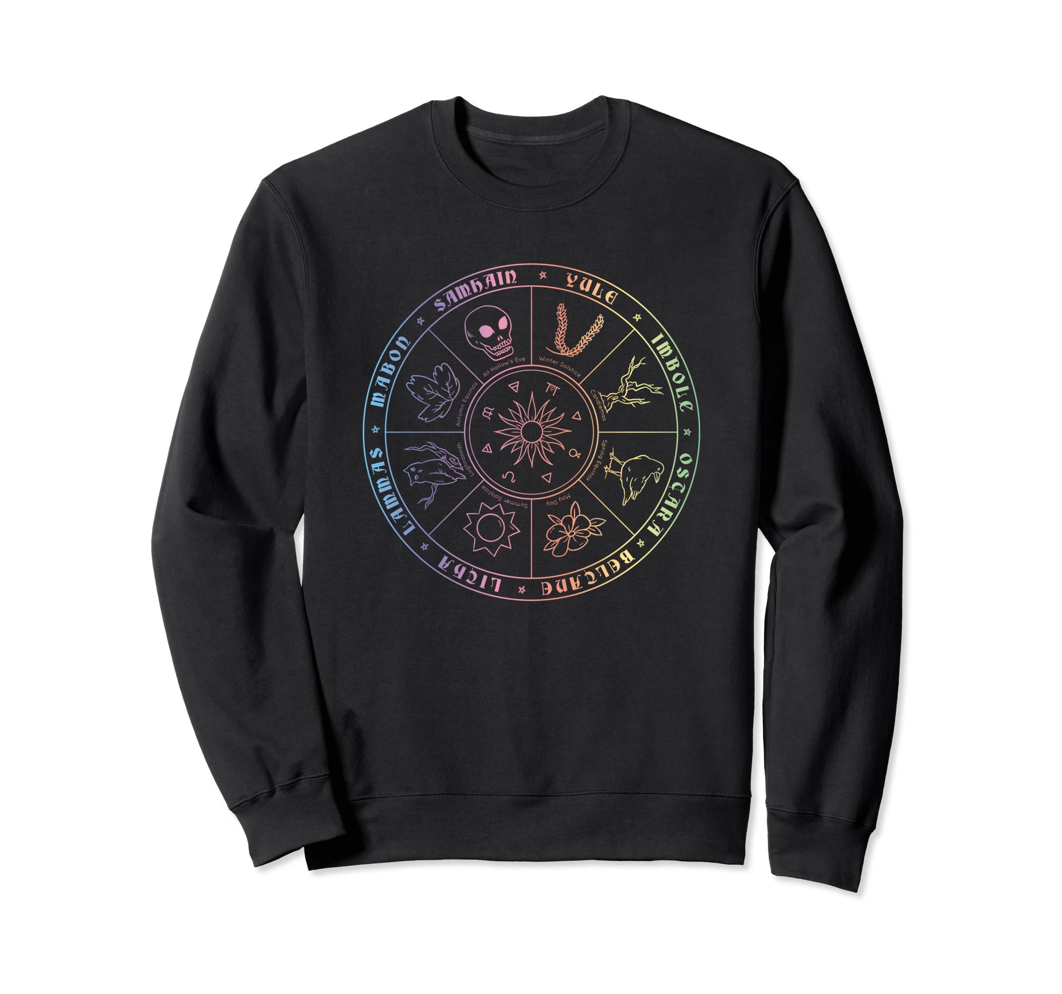 Pagan Calendar Wiccan Sabbat Festivals Sweatshirt