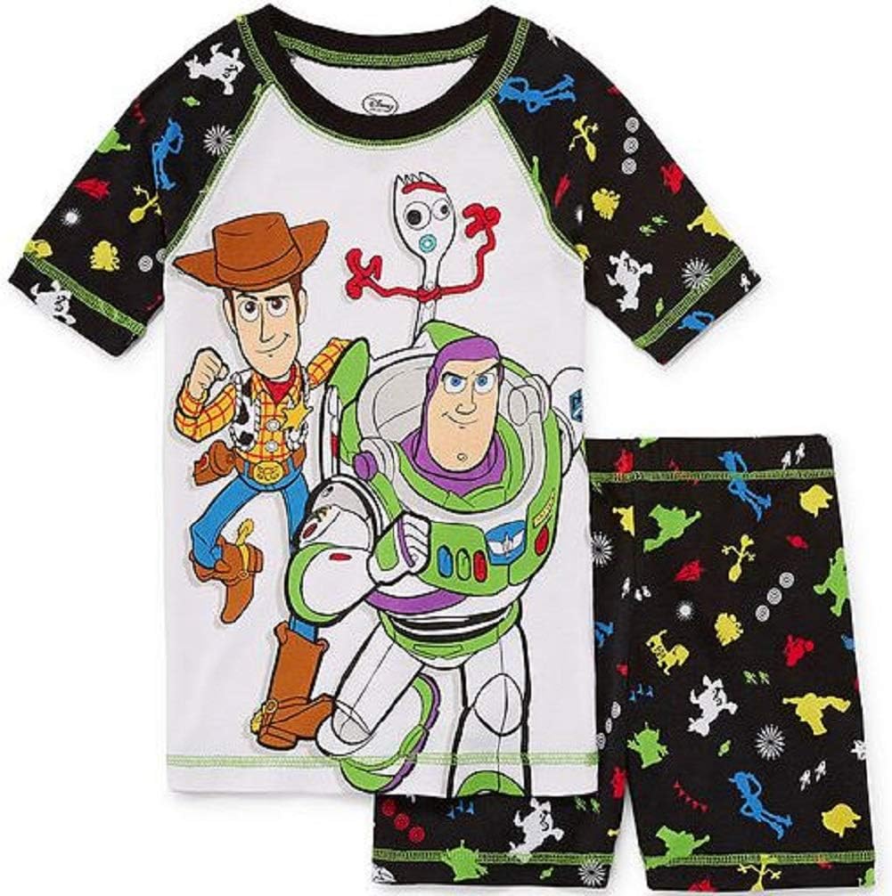 Toy Story Boy's Woody, Buzz Lightyear and Forky Cotton Pajama Shorts Set