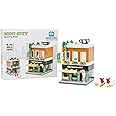 Brick Loot Mini City Street Toy Building Set – 253 -Piece Storefront Block Kit for Kids & Adults – Compatible with Lego & Other Major Brands – Creative Architecture Play Gift