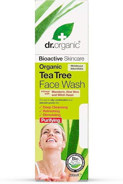 tea tree face wash dr organic