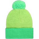 Shinymoon Winter Knit Pom Beanie Hat Halloween Character Cosplay Warm Headwear Pompom Women Men's Novelty Beanie Caps