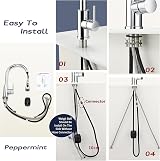 Peppermint Kitchen Taps Mixer Pull Out Spray 360° Swivel Chrome 1 Hole view 7