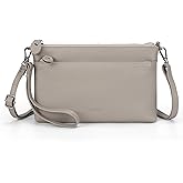 befen Genuine Leather Wristlet Clutch Wallet Purses with RFID Blocking, Small Crossbody Bags Shoulder Handbag for Women