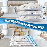 UOUNE Vacuum Storage Bags 6 Combo 2 Jumbo 2 Large 2 Medium Airtight Valve view 4