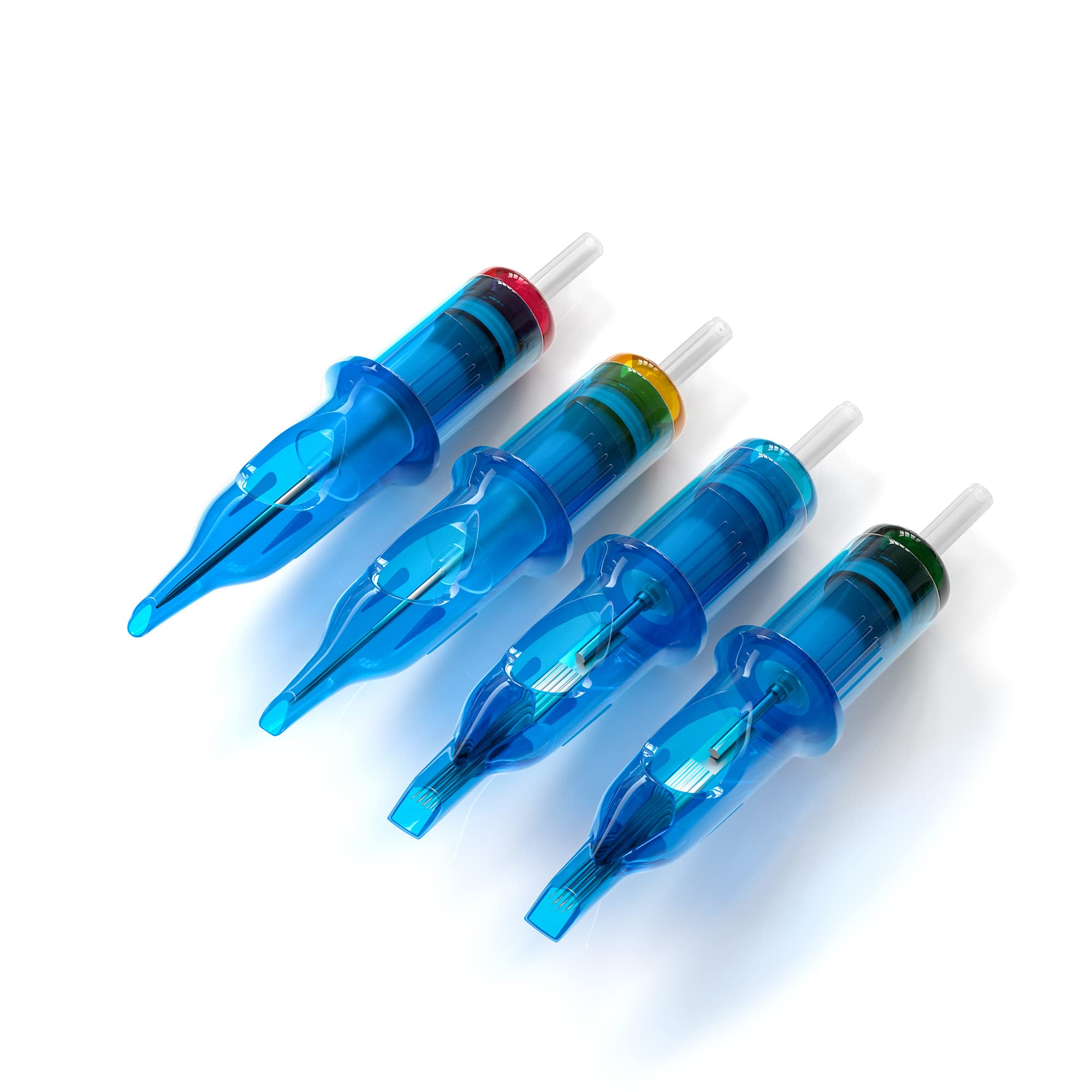 POSEIDON V3 Tattoo Cartridge Needles 30Pcs with Membrane Safety Cartridges Disposable Needle for Tattoo Artists Round Liner (1205RL)