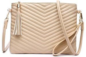 LYPULY Small Crossbody Bags for Women, Trendy Vegan Leather Shoulder Purses, Clutch Wallet with Wristlet Strap