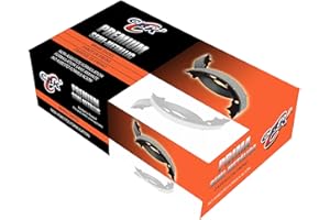 EXCEEDOE Rear Parking Brake Shoe (4 Pieces Included for Both Left and Right) Compatible With 2005 Dodge Ram 2500 - Two Years 