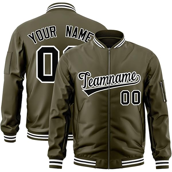 Chaquetas Universitarias De Moda Vintage Para Hombre, Abrigo De Bombardero Con Letras De Béisbol, Chaquetas De Béisbol A Presión, S-5XL, Negro 01