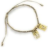 Alea Collection Catholic Scapular Miraculous Mother and St Miguel Archangel Bracelet