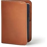 Distil Union Passport Cover+ | RFID-Shielded Premium Full-Grain Leather | Fits Passport, Cards, Cash, and More | Slim Travel Wallet and Organizer (Brown)