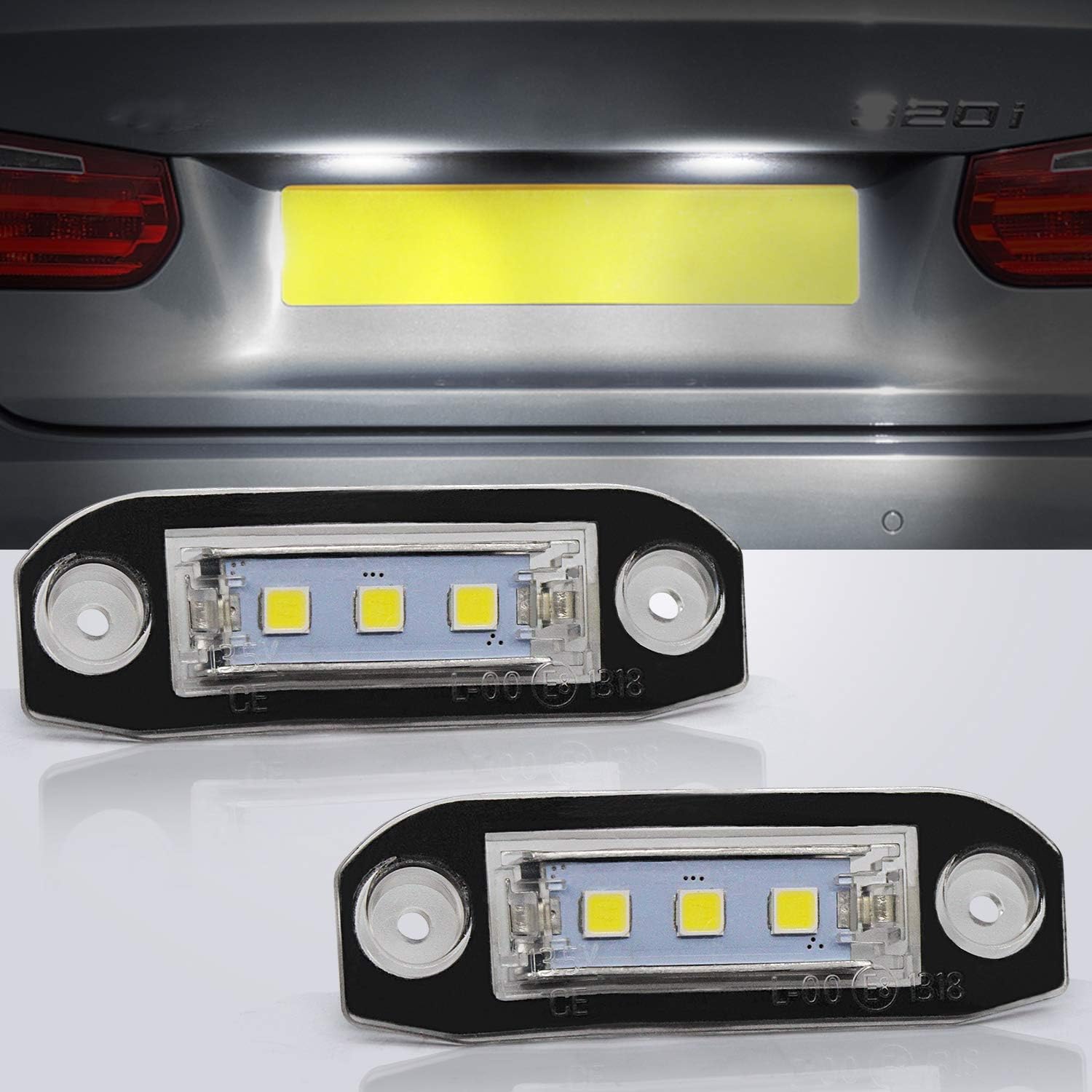 peugeot partner rear number plate bulb