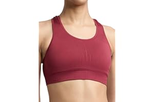 Champion Womens Infinity Racerback Sports Bra, Moderate Support, Seamless, Moisture WickingSports Bra