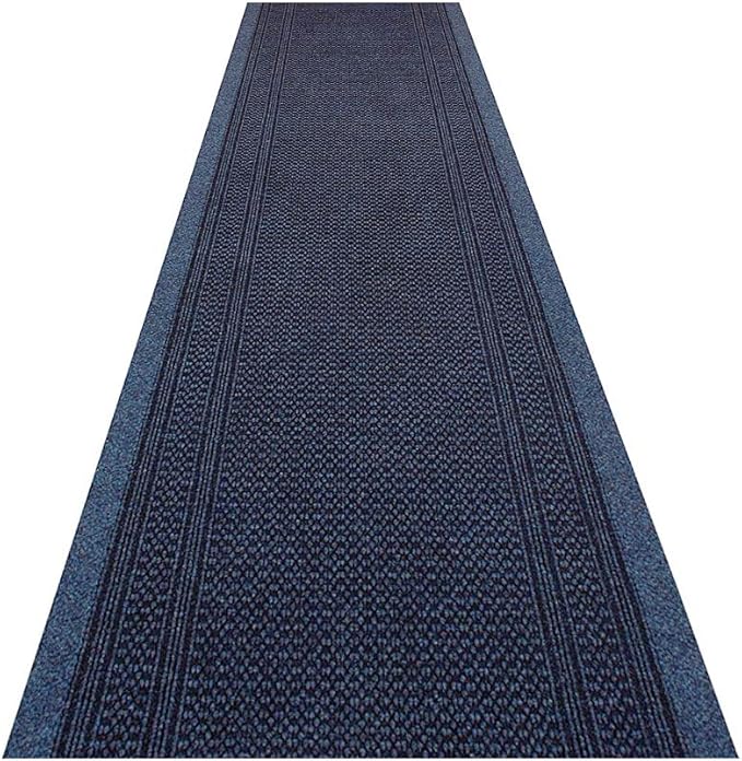 Carpet Runner Black Rubber Backed NonSlip Very Long Heavy Duty Hallway