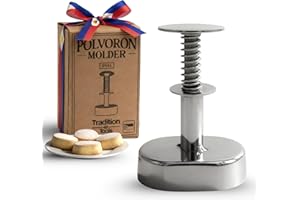 Polvoron Molder Filipino (2.75" H x 1.75" W) - Oval Polvoron Mold for Traditional Filipino Cookies - Durable and Easy-to-Use 