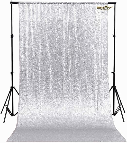 Amazon Com 10ftx10ft Silver Sequin Photo Backdrop Wedding Photo Booth Photography Background Ceremony Background Camera Photo