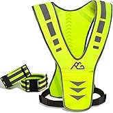 Reflective Running Vest Gear with Reflective Bands for Women Men Safety Reflective Vest for Walking Running Cycling at Night