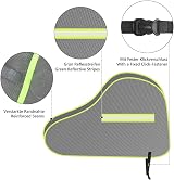 URAQT Tow Hitch Cover Universal Waterproof with Reflective Strip Grey/Green view 3