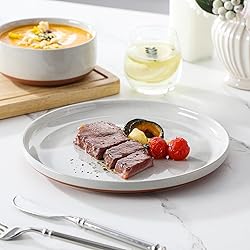 MALACASA Plates and Bowls Sets, 12 Pieces Modern