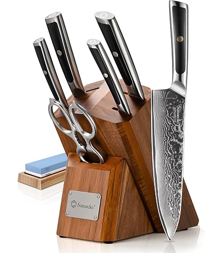 Amazon.com: Miyabi Mizu SG2 Knife Set, 7 Piece with Bamboo Block