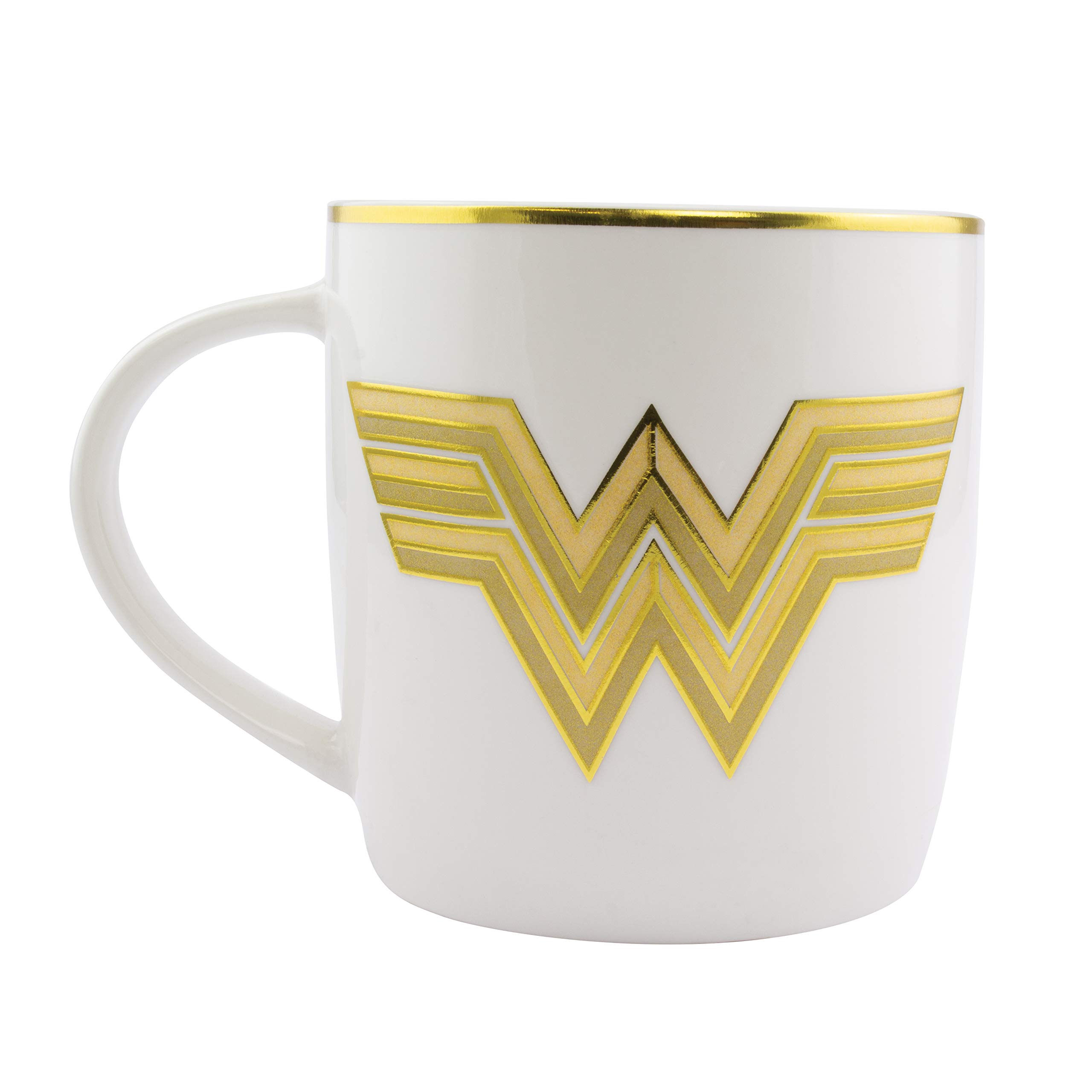 Paladone DC Comics Wonder Woman 1984 Logo Gold Coffee Mug, 325 ml