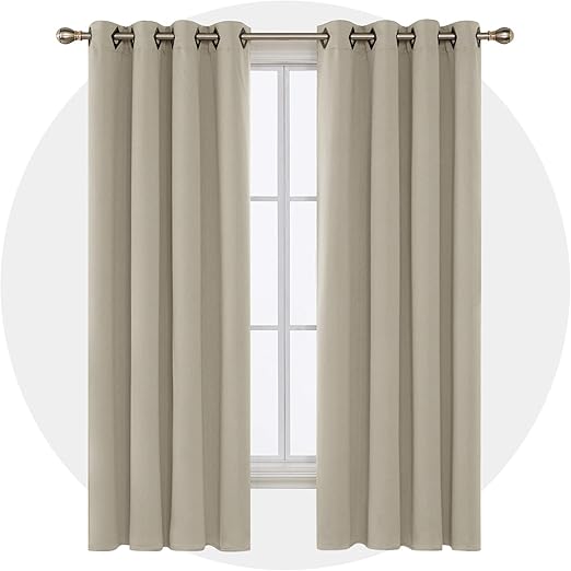 Amazon Com Deconovo Solid Grommet Curtains Blackout Panels