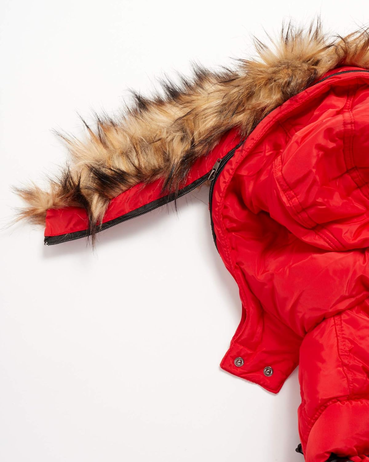 CANADA WEATHER GEAR Girls' Winter Coat - Long Puffer Bubble Jacket with Natural Fur Trimmed Hood: Clothing